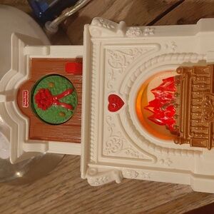 Fisher Price Loving Family Musical Fireplace Wreath Tested Works Replacement
